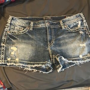 Silver AIKO Mid Short Women’s jean shorts Size W36/L3
